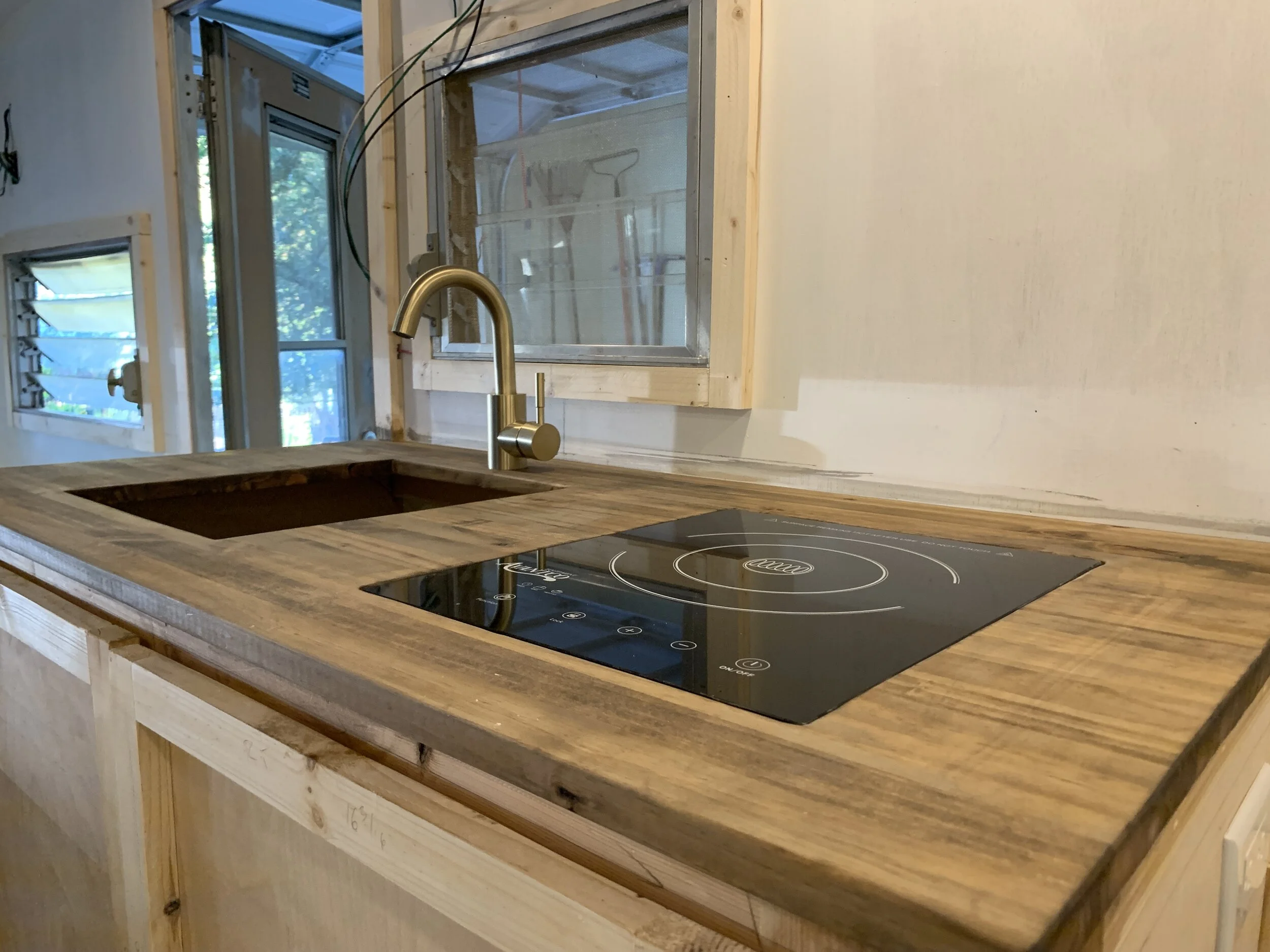The Cameo Camper Renovation: Sink + Stove Install