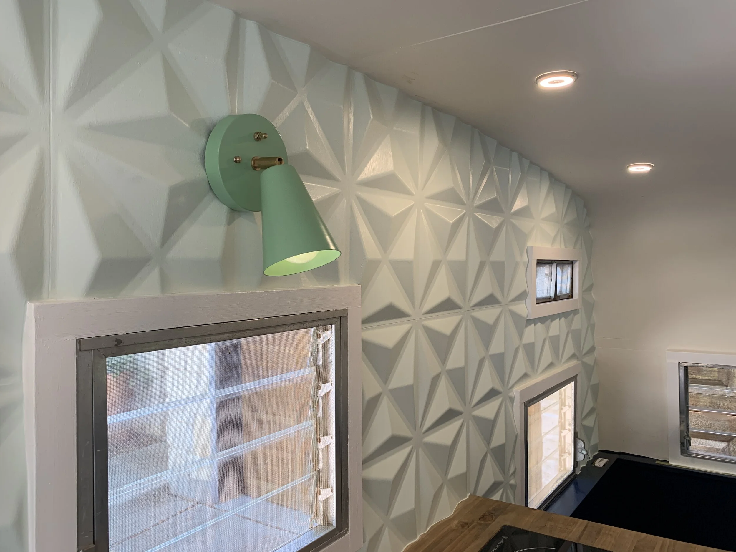 The Cameo Camper Renovation: 3D Panel Wall Part 2