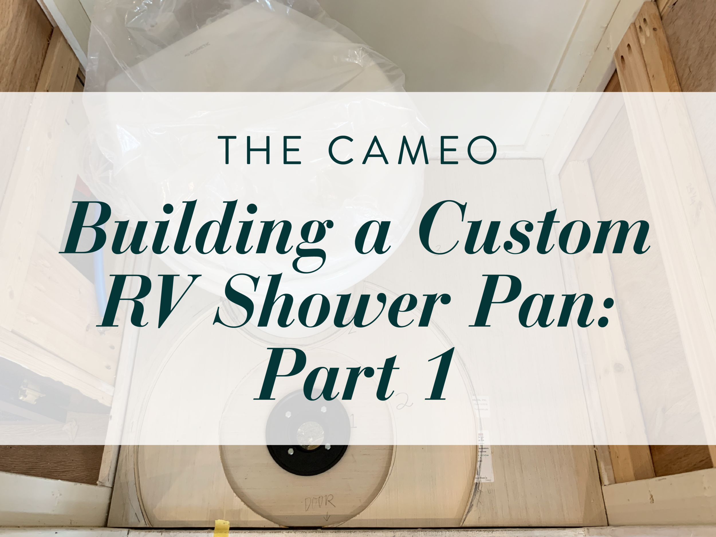 Custom Shower Base - Built With Foam