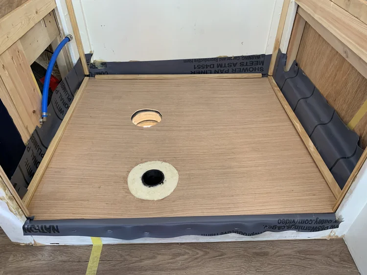 The Cameo Camper Renovation: Building a Custom RV Shower Pan Part 2