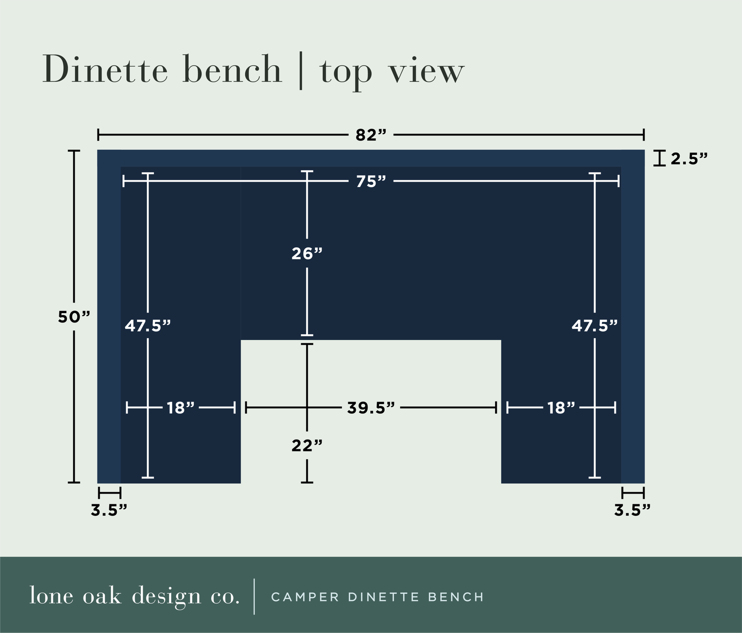 The Cameo Camper Renovation Upholstered Convertible Cushions