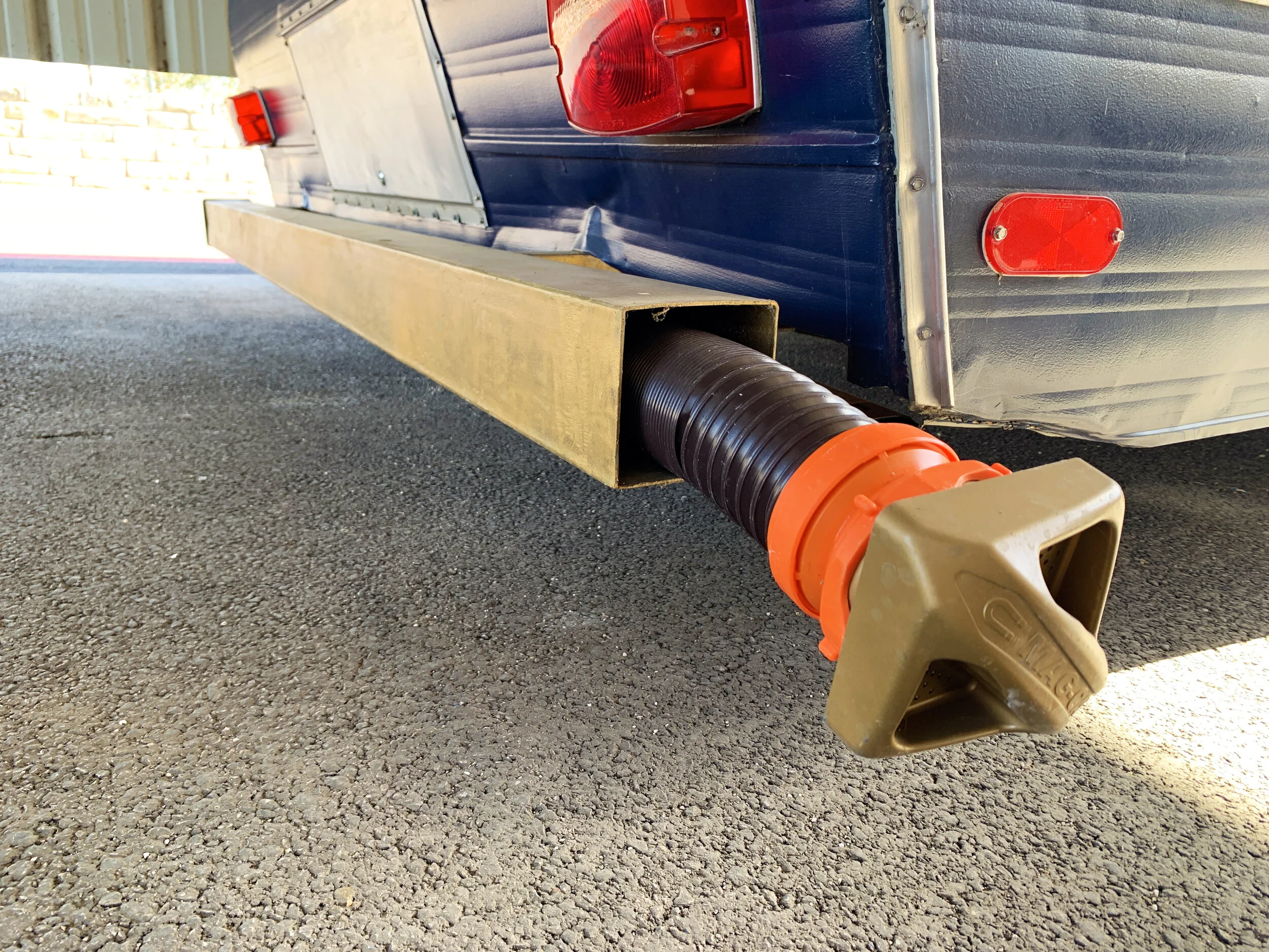 The Cameo Camper Renovation: Gold Sewer Hose Bumper Caps