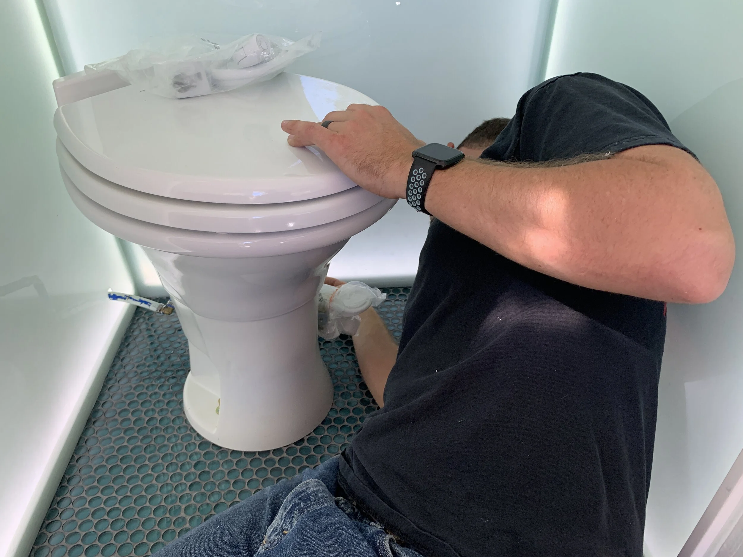 The Cameo Camper Renovation: Toilet Install