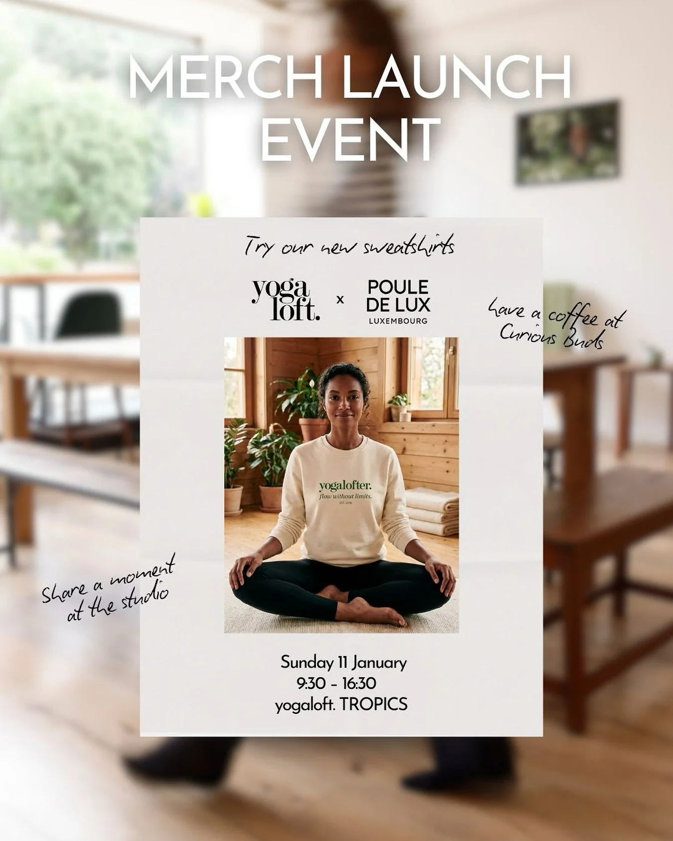 yogaloft. &times; Poule de Lux

For the past few months, we&rsquo;ve been working on a collaboration with Poule de Lux 💚
Two local brands coming together to create something simple, comfortable, and made to be lived in.
We&rsquo;re launching two swe