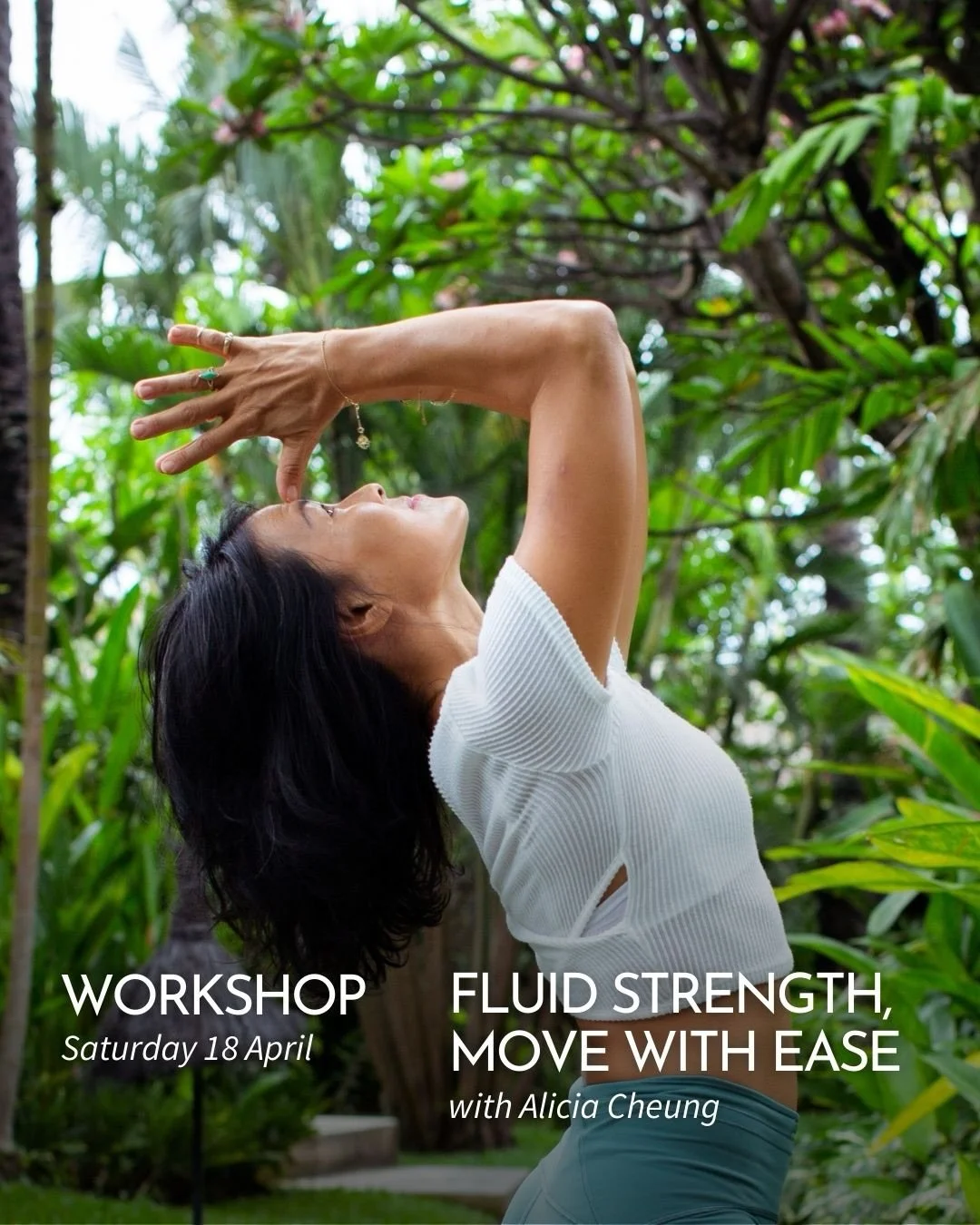 💫 FLUID STRENGTH: MOVE WITH EASE 💫
A 2.5-Hour Yoga Masterclass with Alicia Cheung @samdhana_mindful_living 

Strength and softness don&rsquo;t have to be opposites.
In this immersive masterclass, we explore how stability and ease can coexist in the