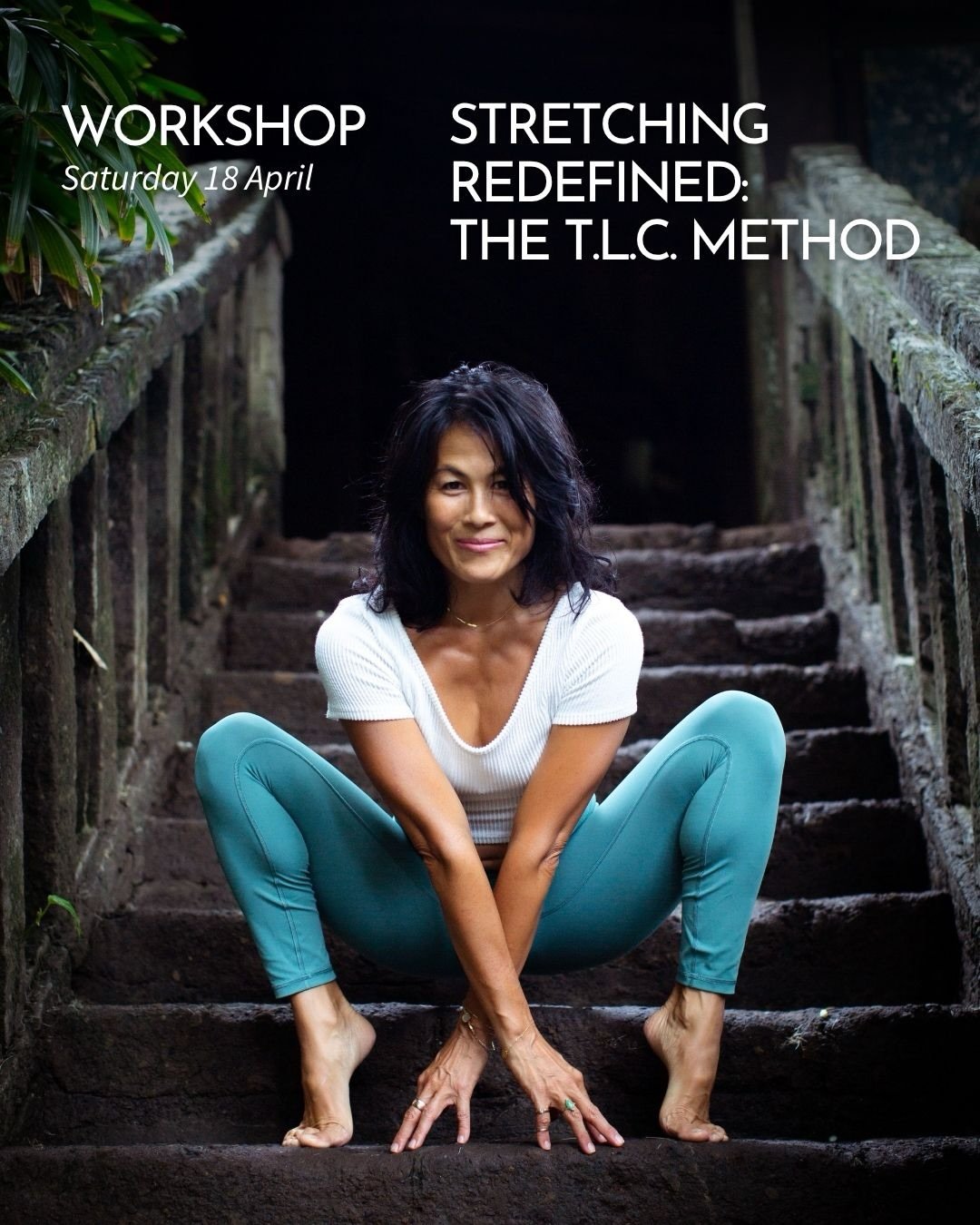 🌀 STRETCHING REDEFINED: THE T.L.C. METHOD 🌀

A Workshop with Alicia Cheung @samdhana_mindful_living 
Most of us were taught that stretching &ldquo;lengthens tight muscles.&rdquo;
This workshop offers a clearer and more empowering perspective.
Stret