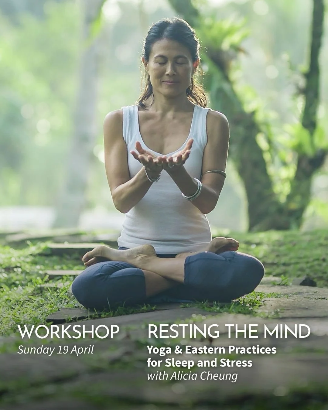 🌙 RESTING THE MIND: Yoga &amp; Eastern Practices for Sleep and Stress🌙
Most of us are overstimulated, overworked, and under-recovered.
The result? A nervous system that never fully switches off.
In this 3-hour workshop, Alicia Cheung @samdhana_mind