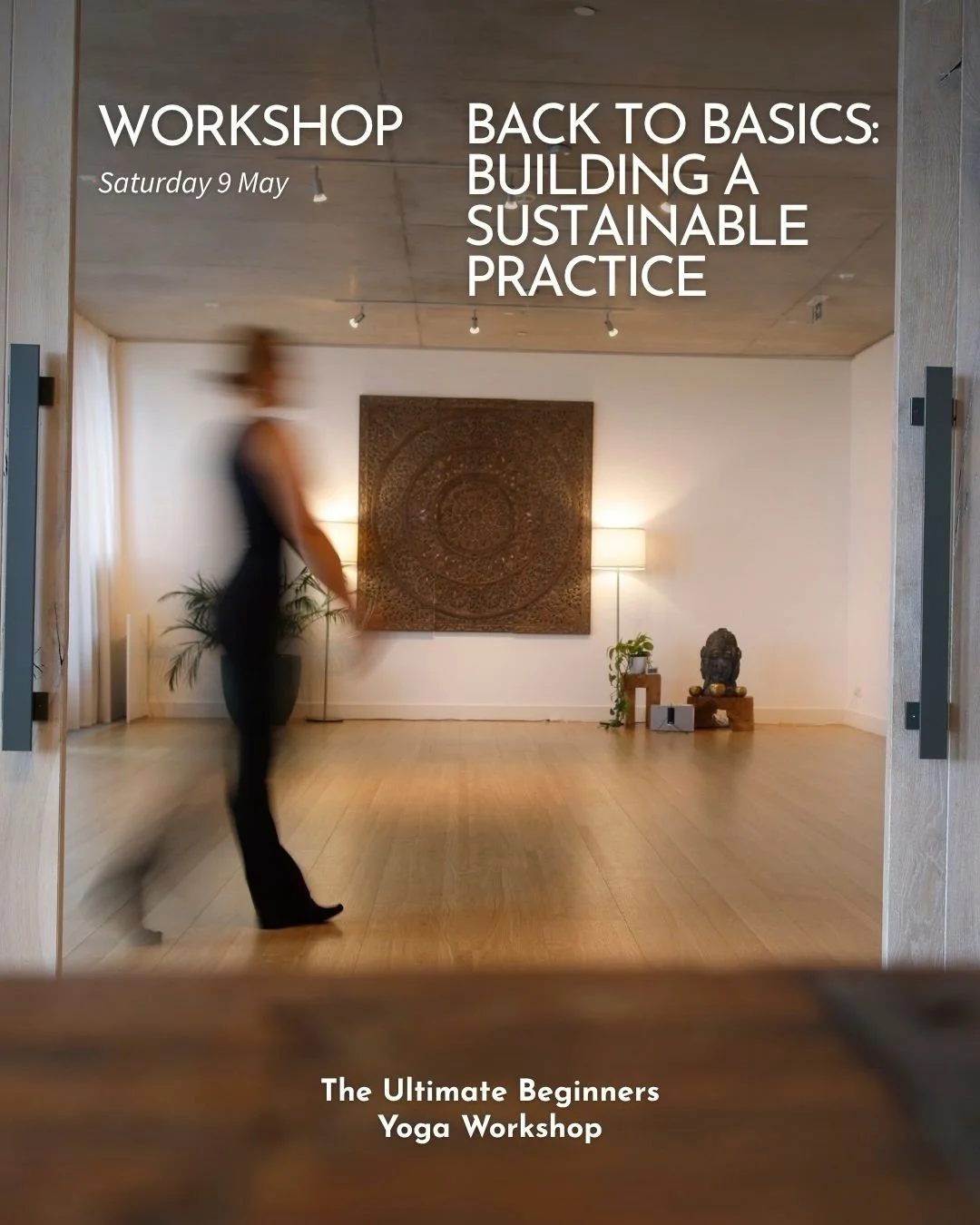🧘&zwj;♀️ BACK TO BASICS: BUILDING A SUSTAINABLE PRACTICE 🧘&zwj;♀️
The Ultimate Beginners Yoga Workshop

Thinking about starting yoga, or refining your foundations?
Yoga can be the beginning of a new rhythm &mdash; one that supports your body, your 