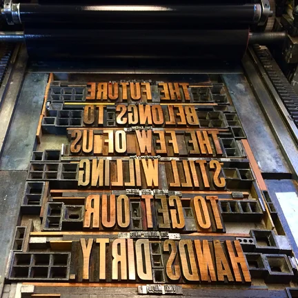  Letterpress @ Lunch with Dave DiMarchi