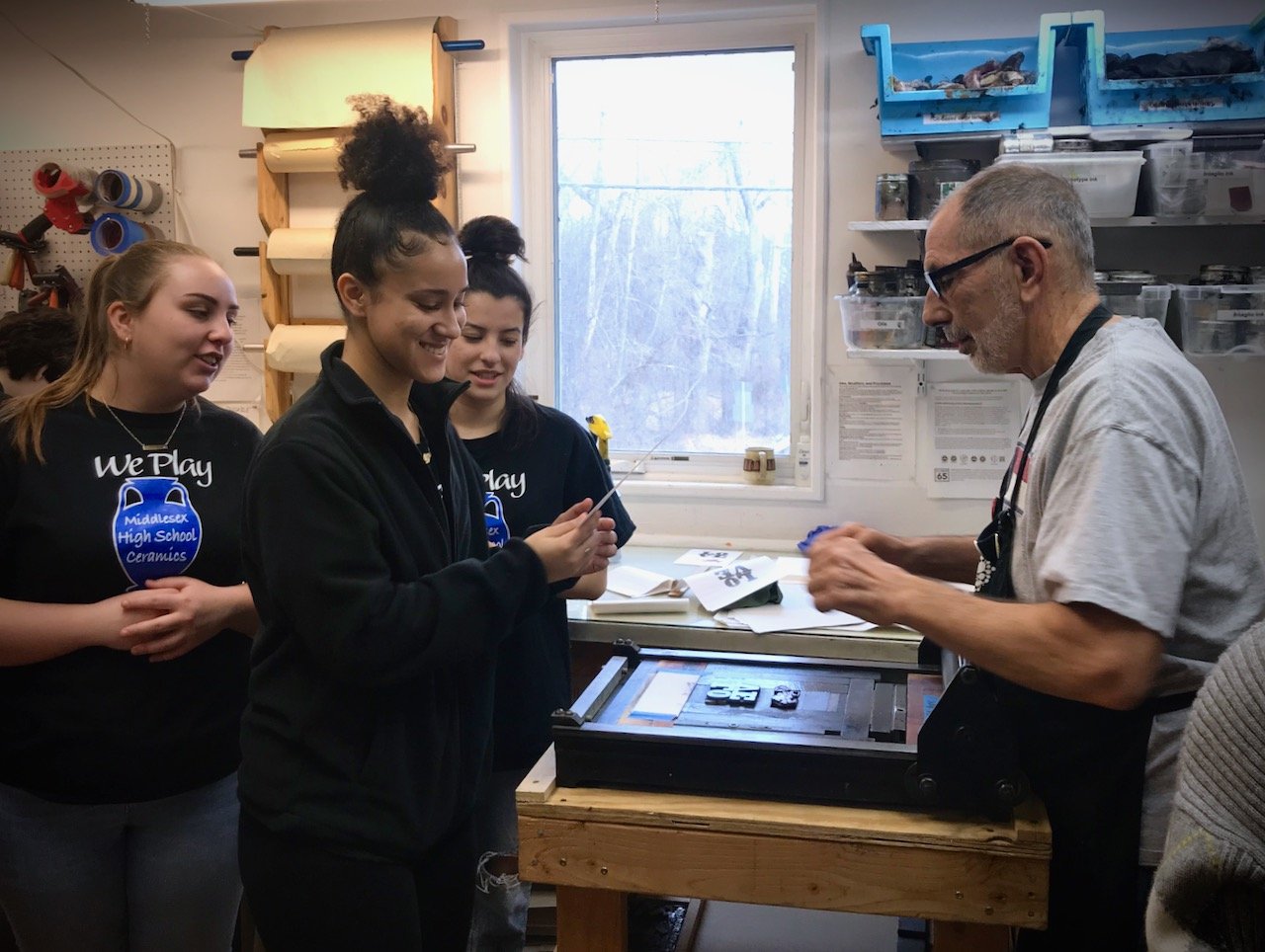 Letterpress with Middlesex High School