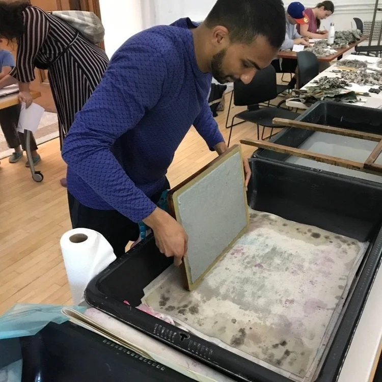 Frontline Paper Papermaking Workshop at Surviving the Long Wars Veteran Arts Summit