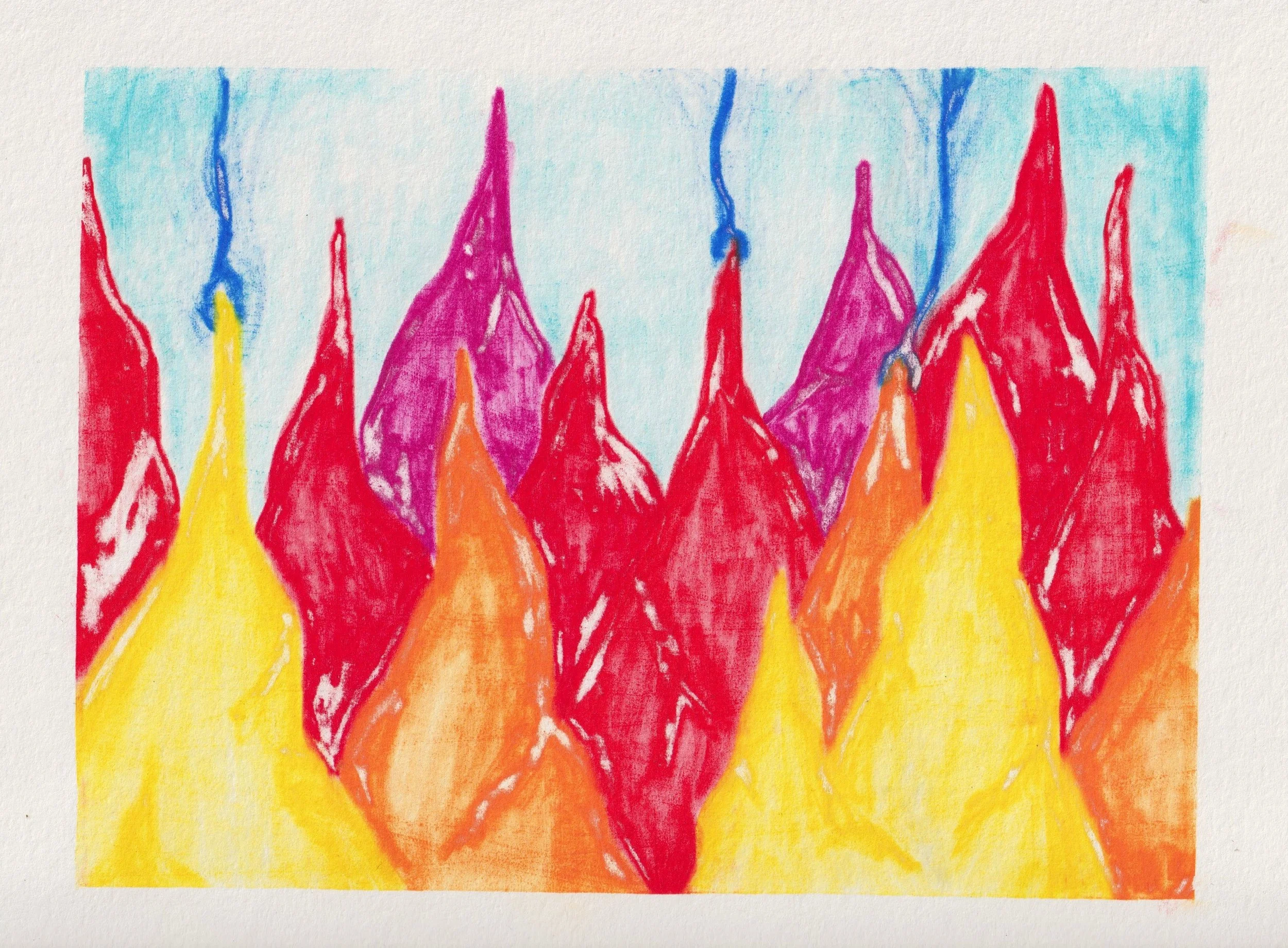 Silkscreen Monotype with Water Soluble Crayons w/ Kristian Battell
