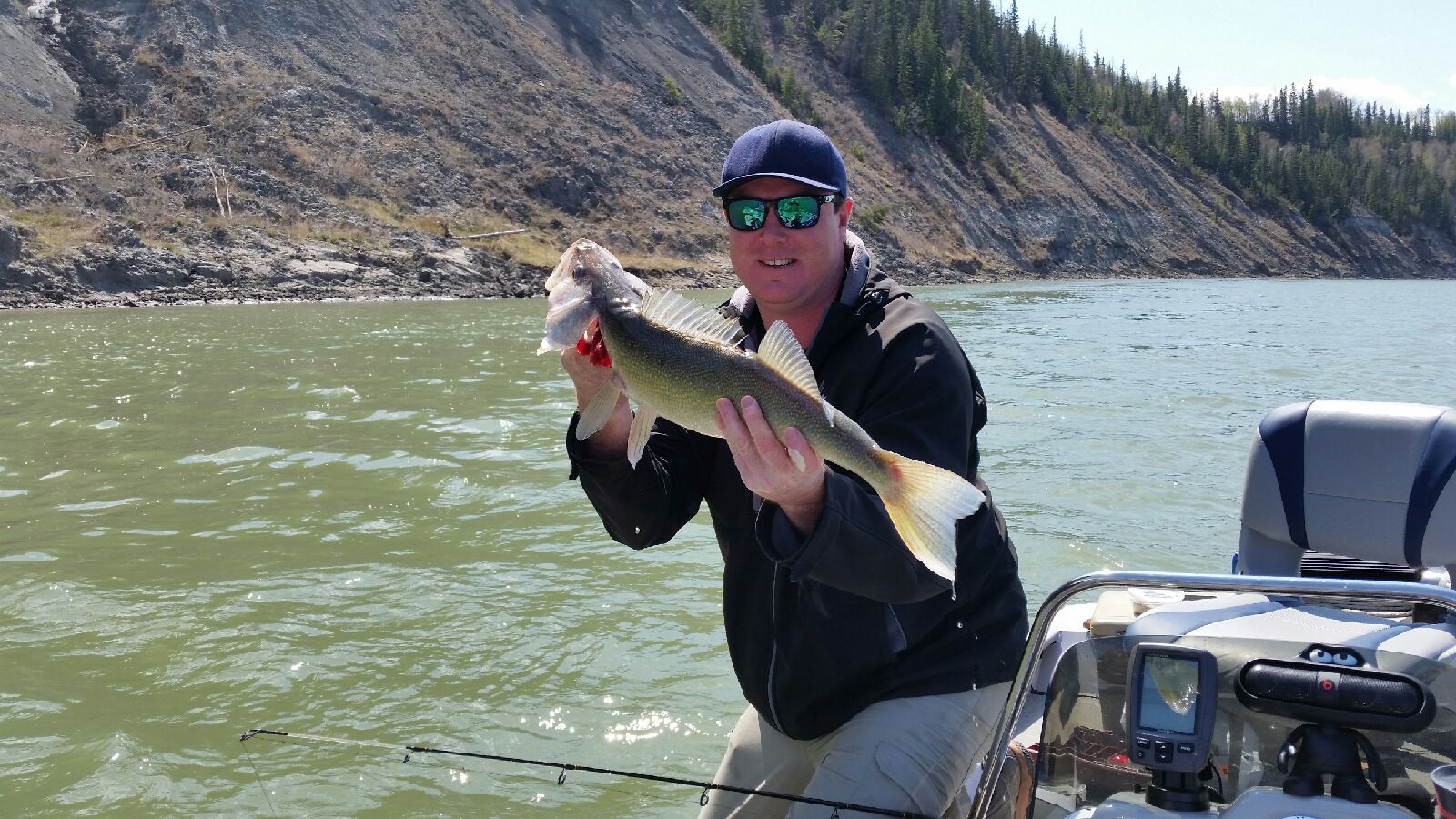 Spring time walleye fishing on the beautiful North Saskatchewan River does not get any better. Edmonton, Alberta, Canada.