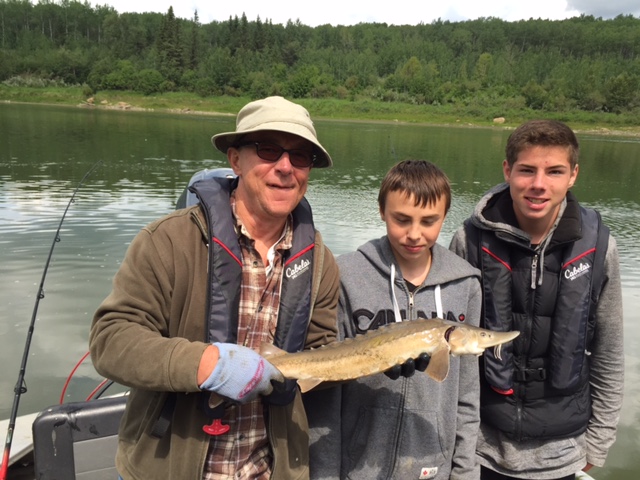 Garth and his crew managed to catch three sturgeon in two days! A trip of a life time.