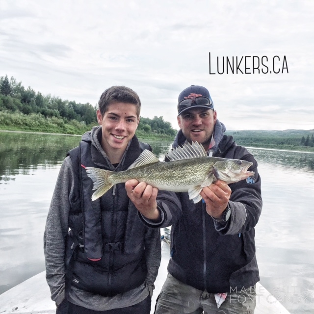 Todd and his great North Saskatchewan River walleye! Edmonton, Alberta's full time fishing outfitter. Lunker's Fishing Adventures.