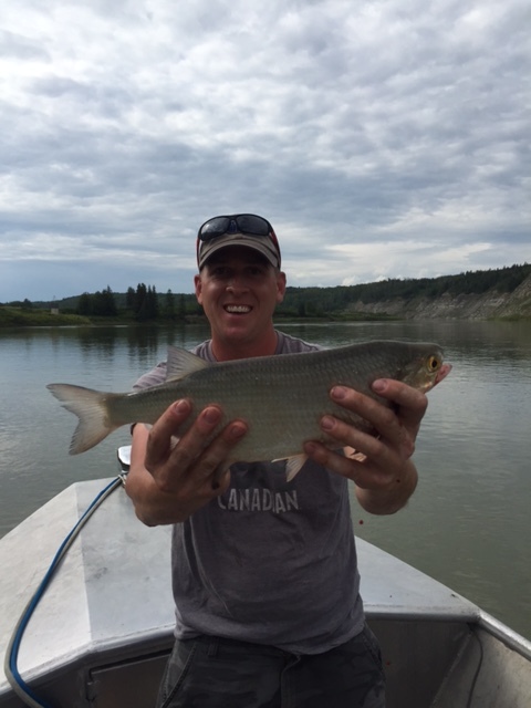 River fishing the North Saskatchewan River.