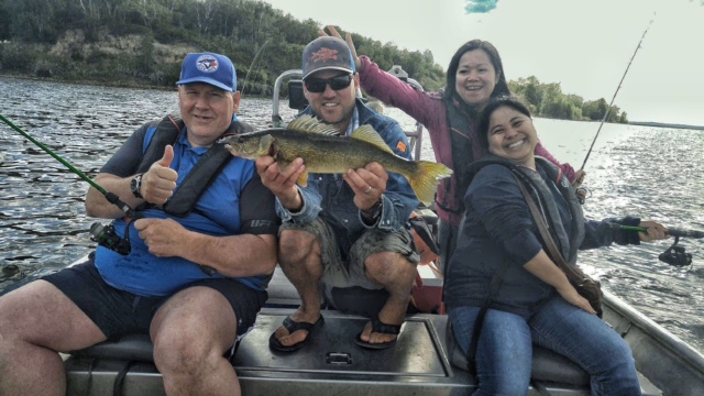 lake fishing for walleye. Edmonton, Alberta, Canada. Full time fishing outfitter.