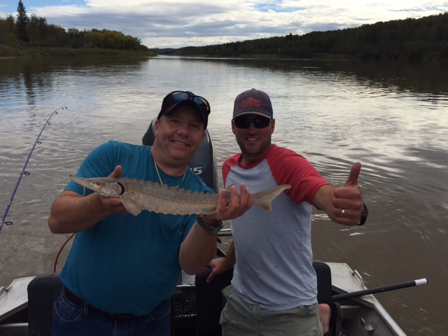 Tim's second sturgeon of the day!