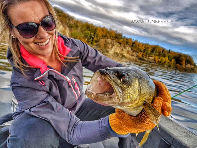 Lake fishing for walleye.