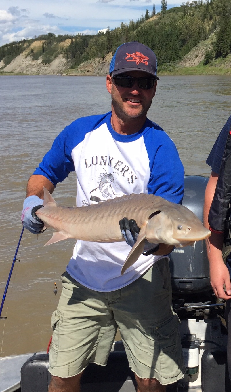 Sturgeon fishing on the North Saskatchewan River.