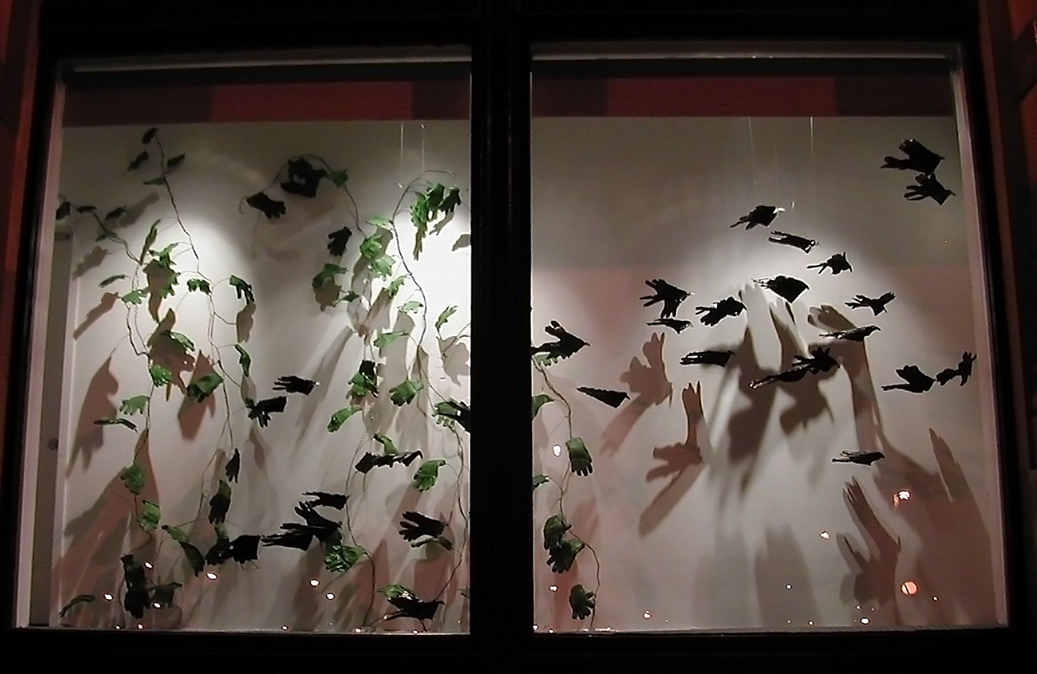 Glove Vine & Glove-winged Blackbirds