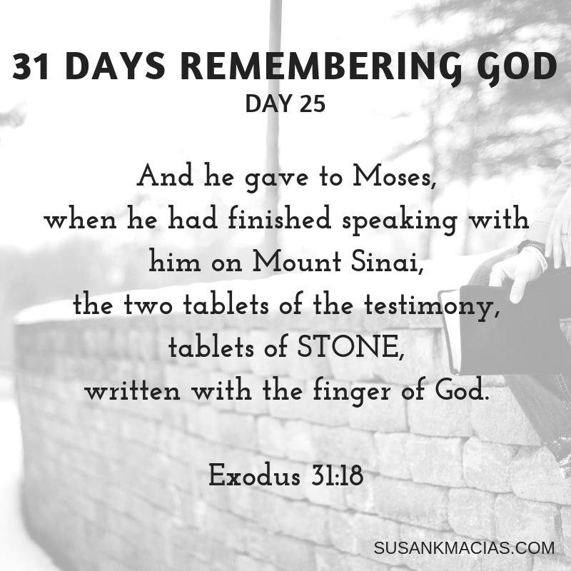 Day 25: REMEMBERING God Speaks To Us