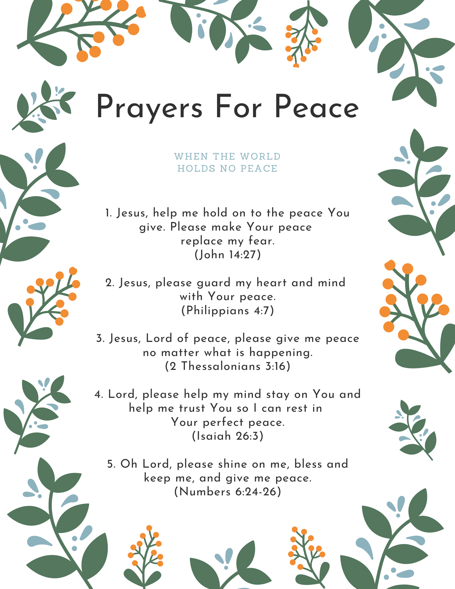 How Do I Pray for Peace?