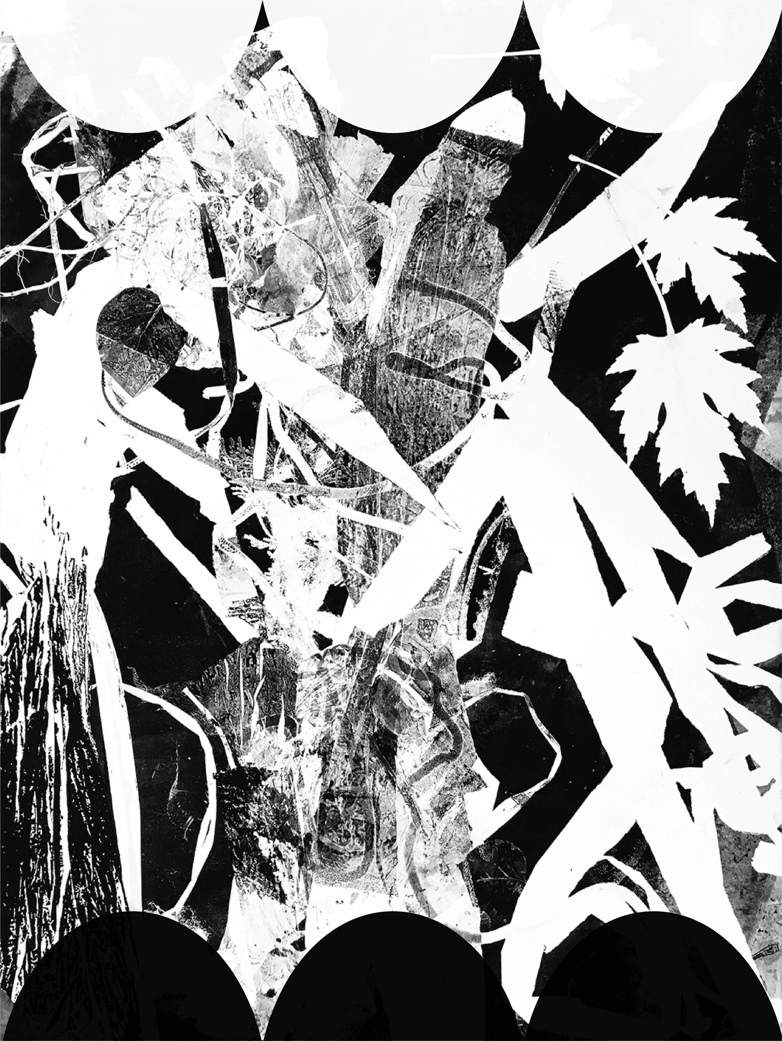 ADAM & EVE, monoprint, 22.5x30"
