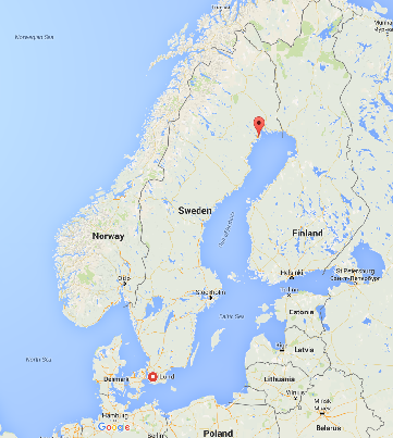 Luleå and Lund, Sweden