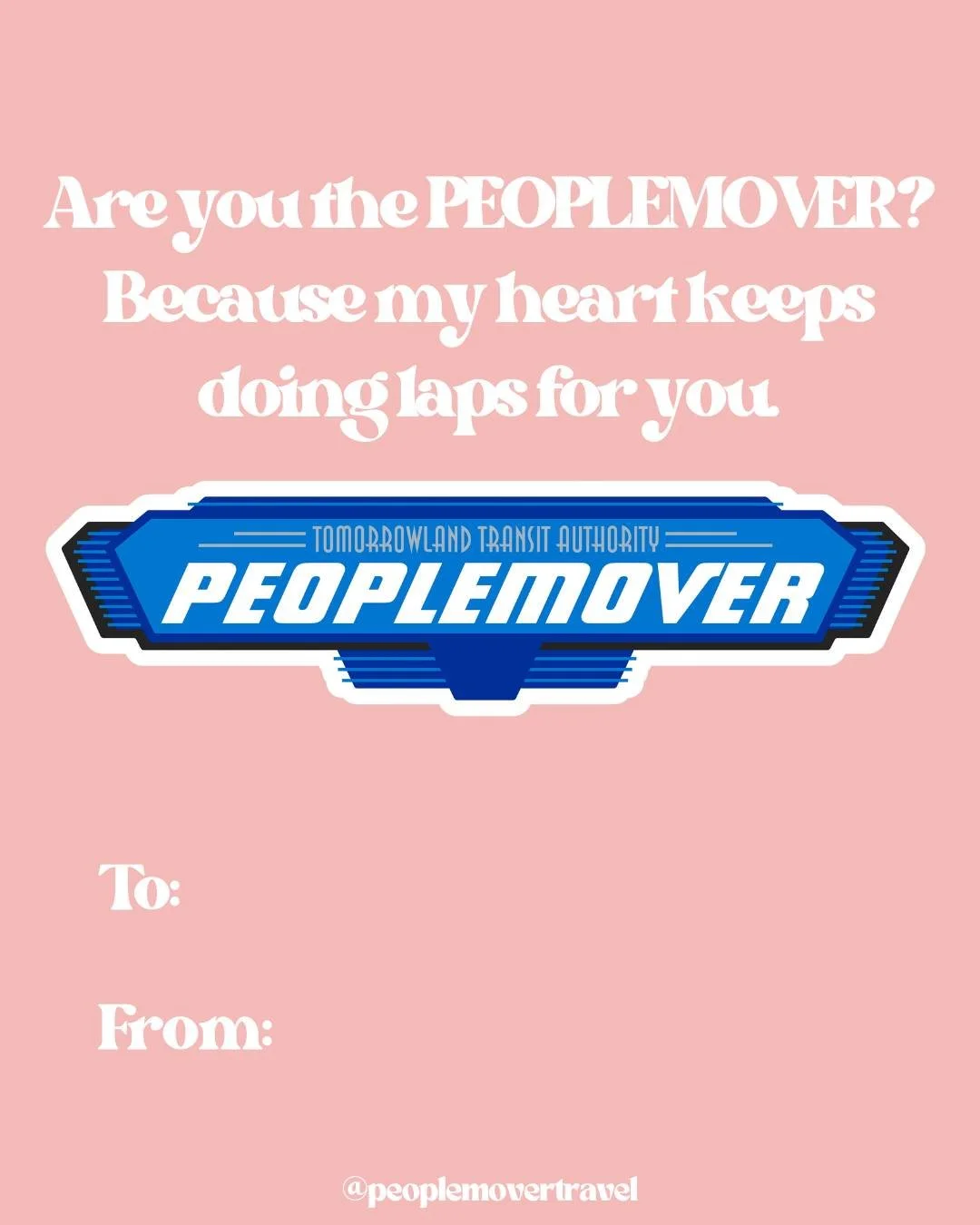 Roses are red, violets are blue&hellip;
we&rsquo;d love to ride the PeopleMover with you. 💘🚝

Happy Valentine&rsquo;s Day from all of us at People Mover Travel! 
Whether your perfect date looks like strolling down Main Street, sharing Mickey-shaped