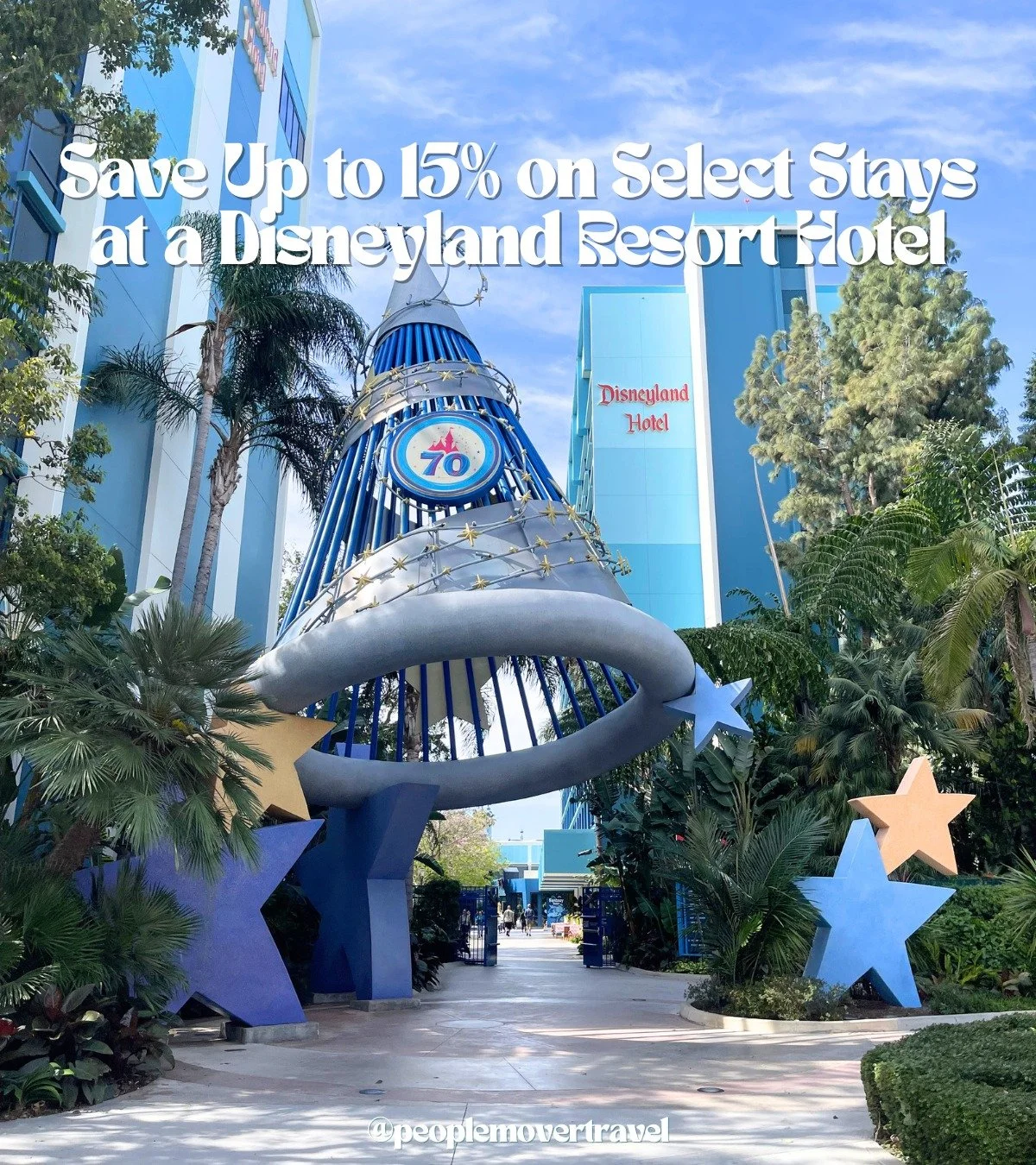 ✨ A new Disneyland Resort hotel offer just dropped! ✨

This summer, you can save on a stay at one of the incredible Disneyland Resort hotels while staying right in the middle of the magic.

🏰 Save up to 15% on select room types at:
&bull; Disney's G