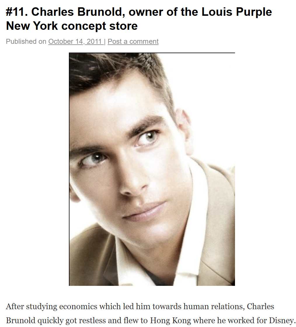 Charles Brunold Interview | New York Alternatif