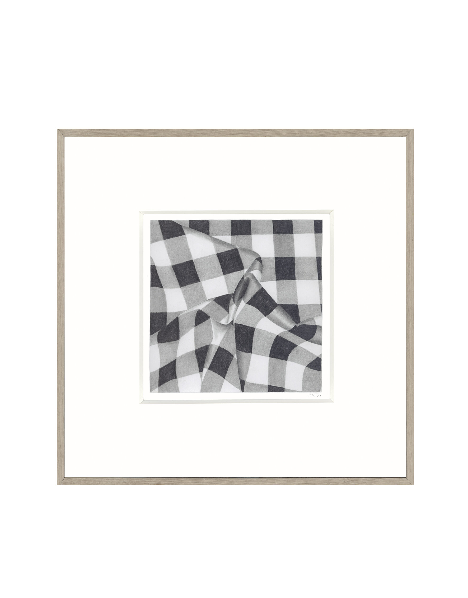 Title: Creased gingham