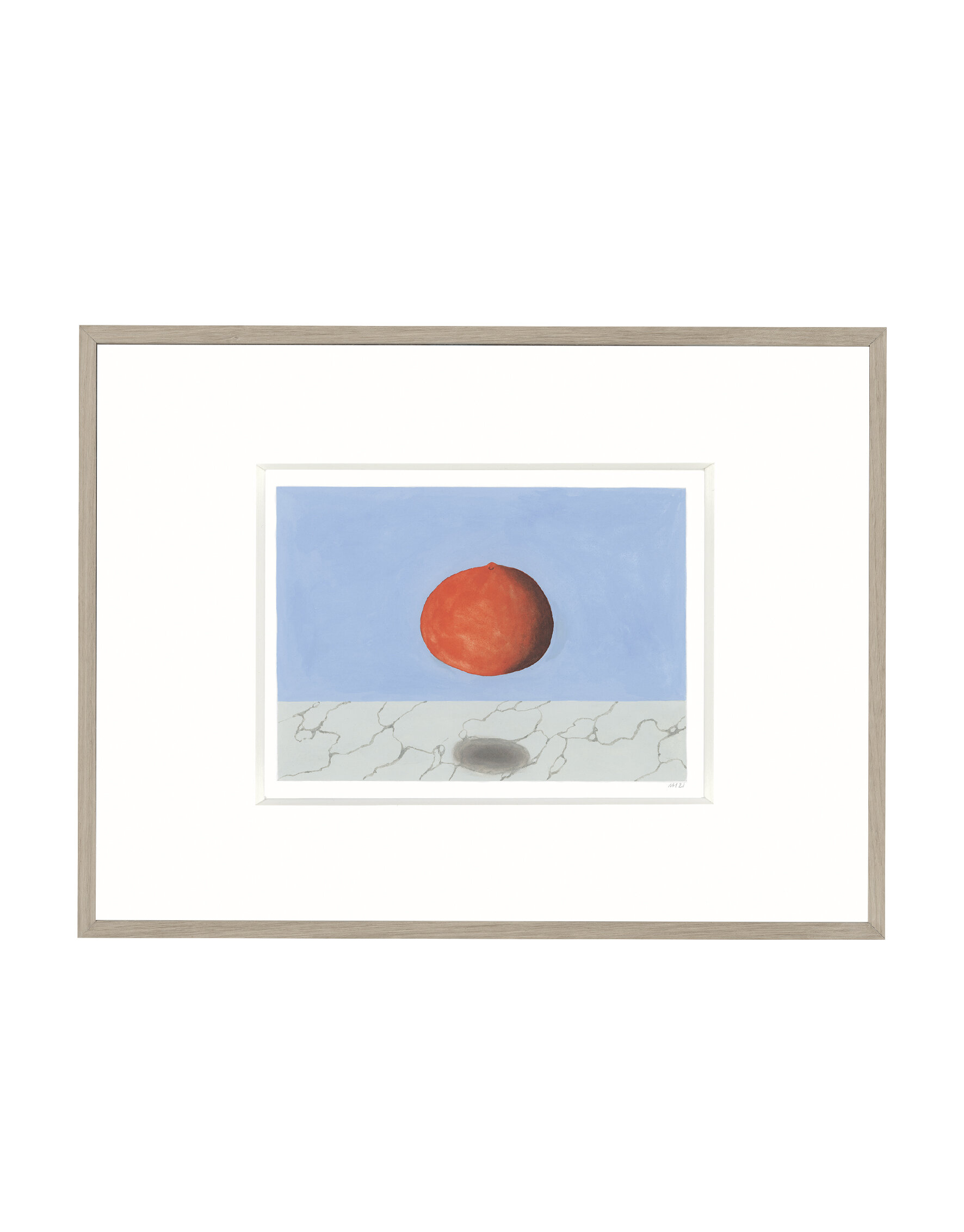 Title: Floating clementine