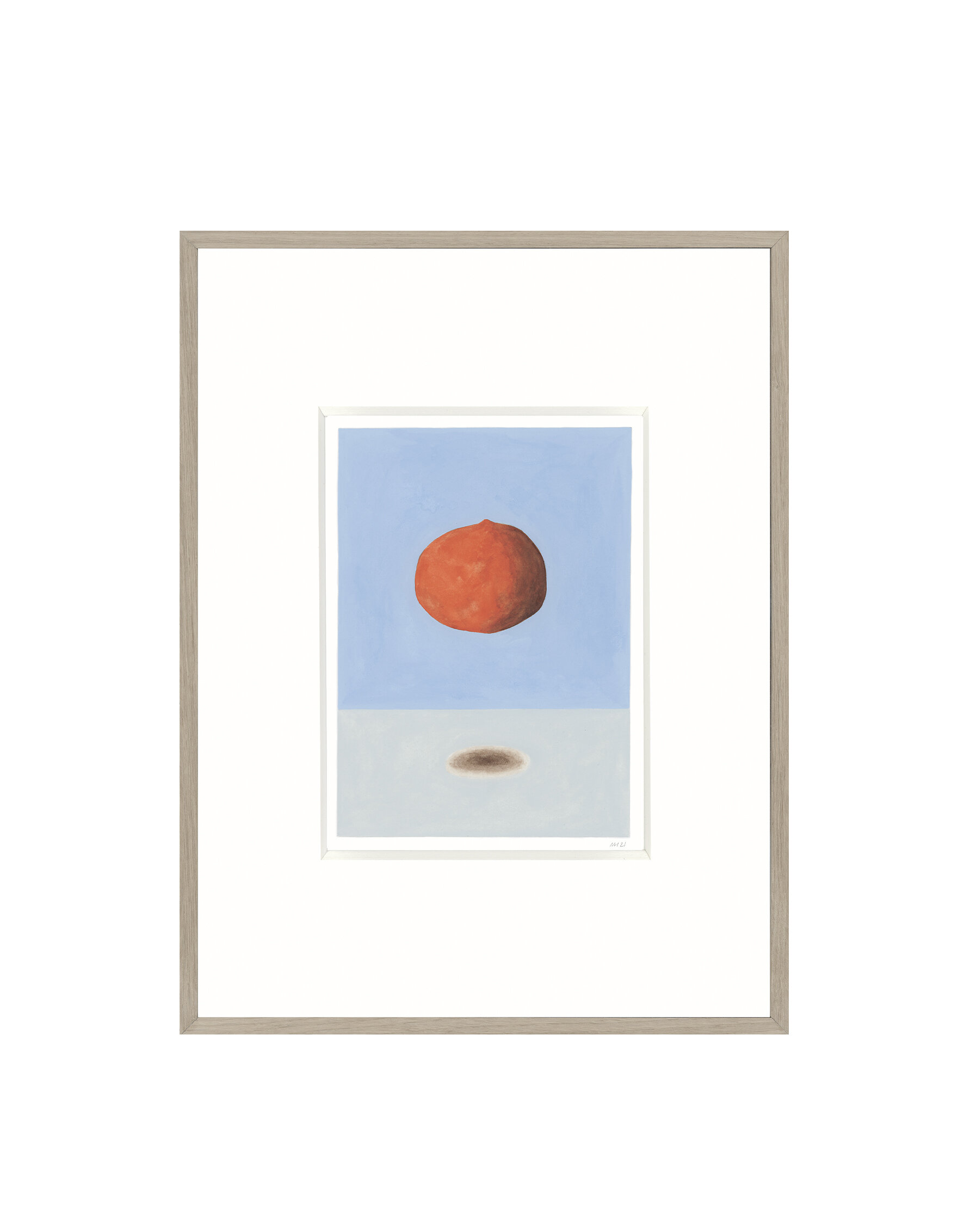 Title: Floating clementine