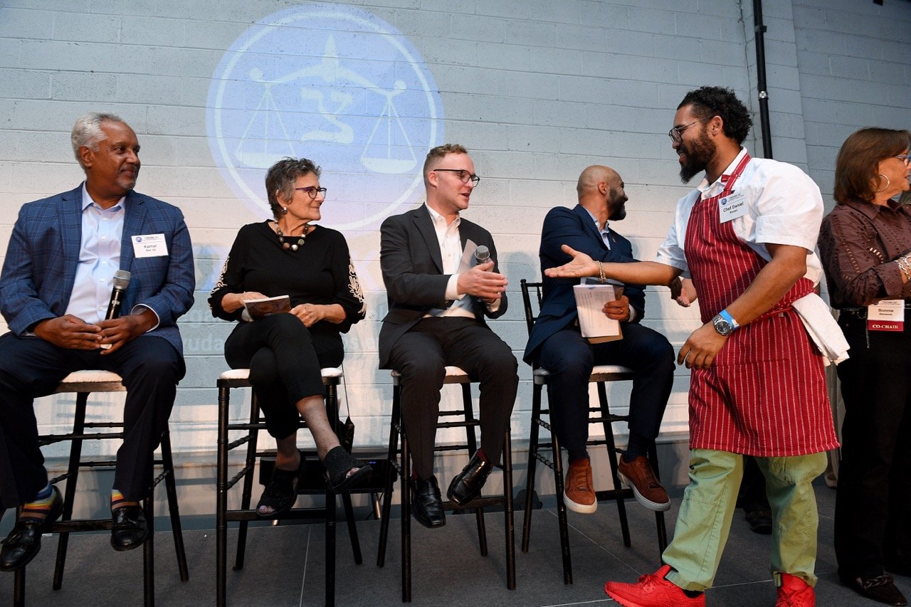 Chef Daniel Rosen greeting judges Large.jpeg