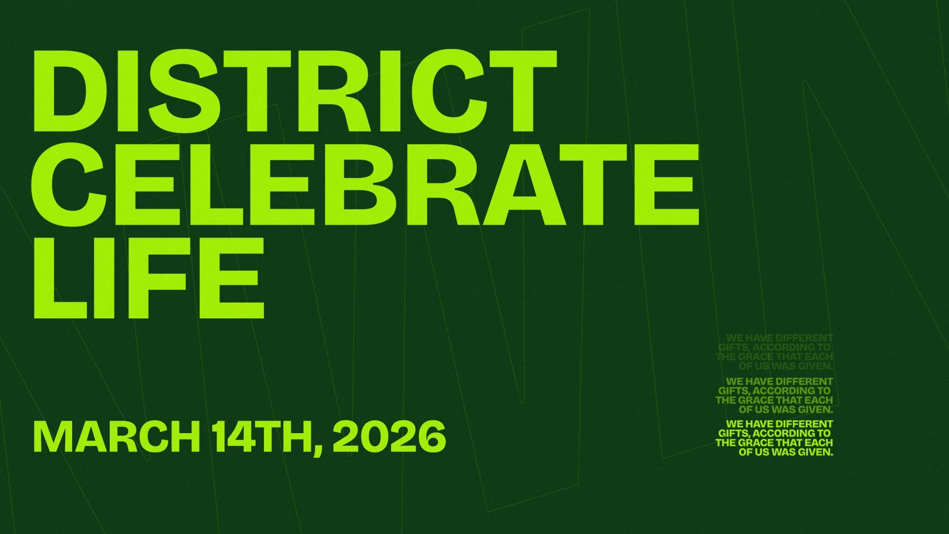 District Celebrate Life
