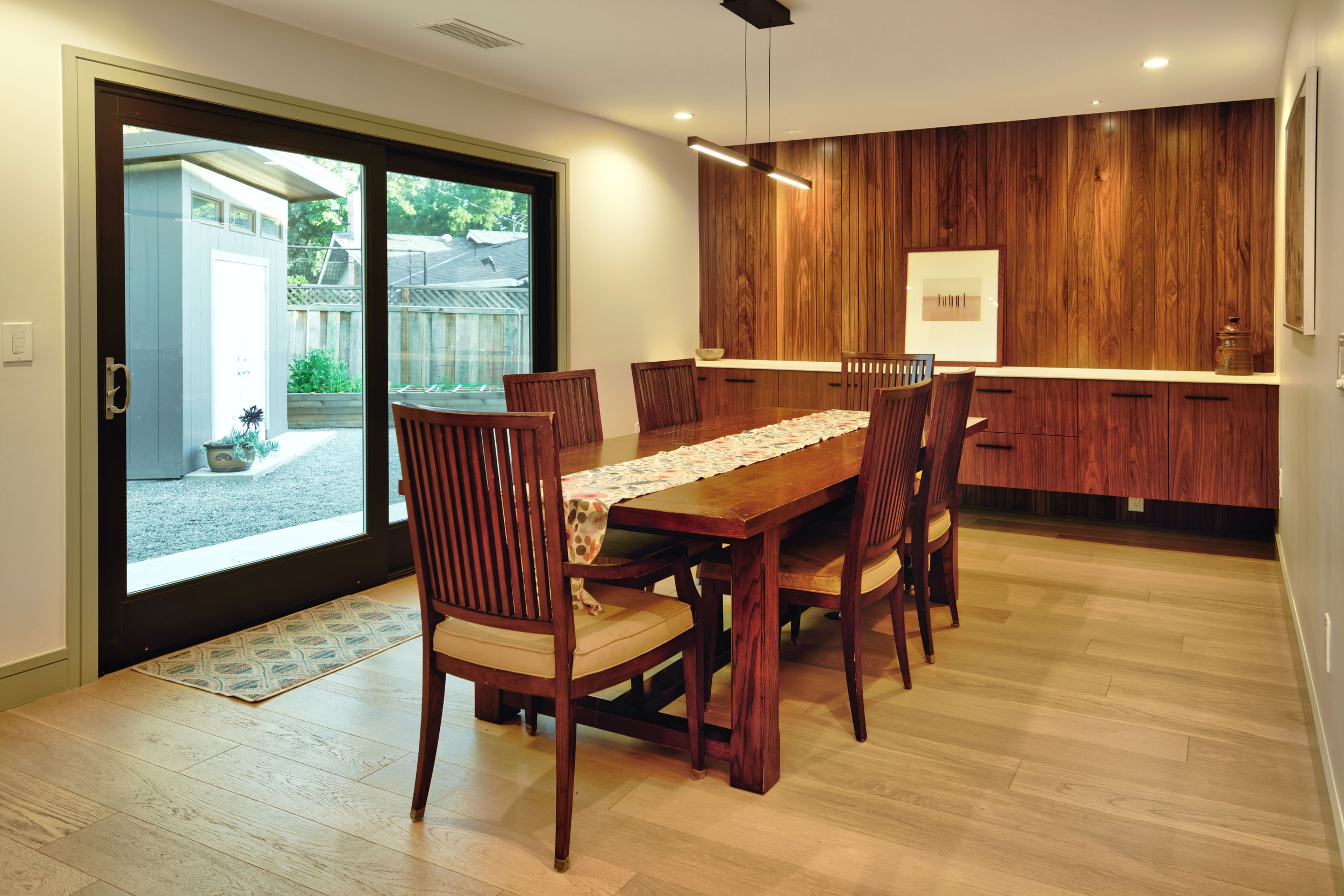 Dining Room with reused dining door