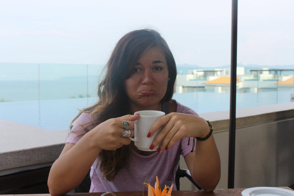Sad to be leaving all the Mexican fresh fruit and hot coffee at my last breakfast in Mexico