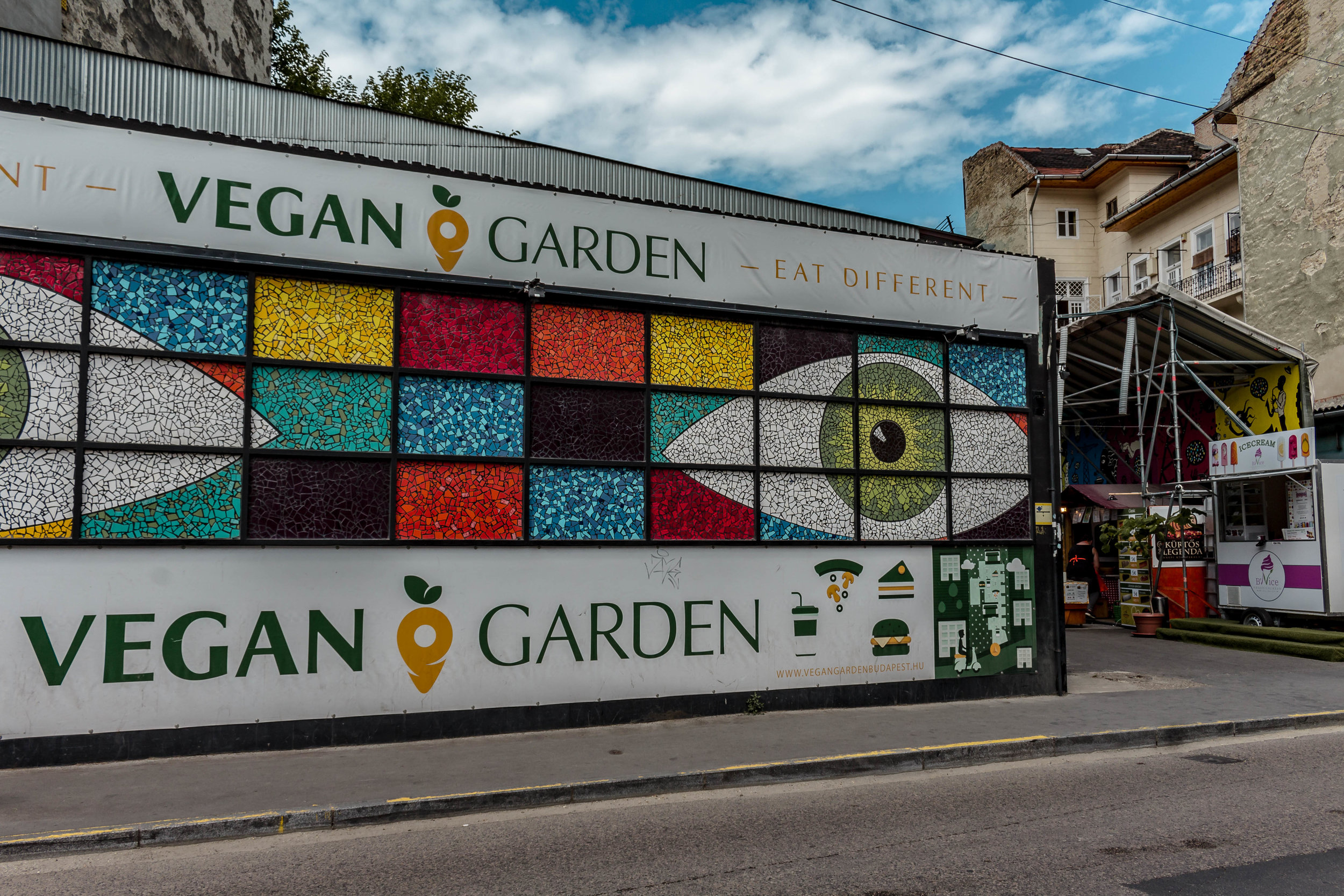 Vegan Garden exterior, Budapest, Hungary