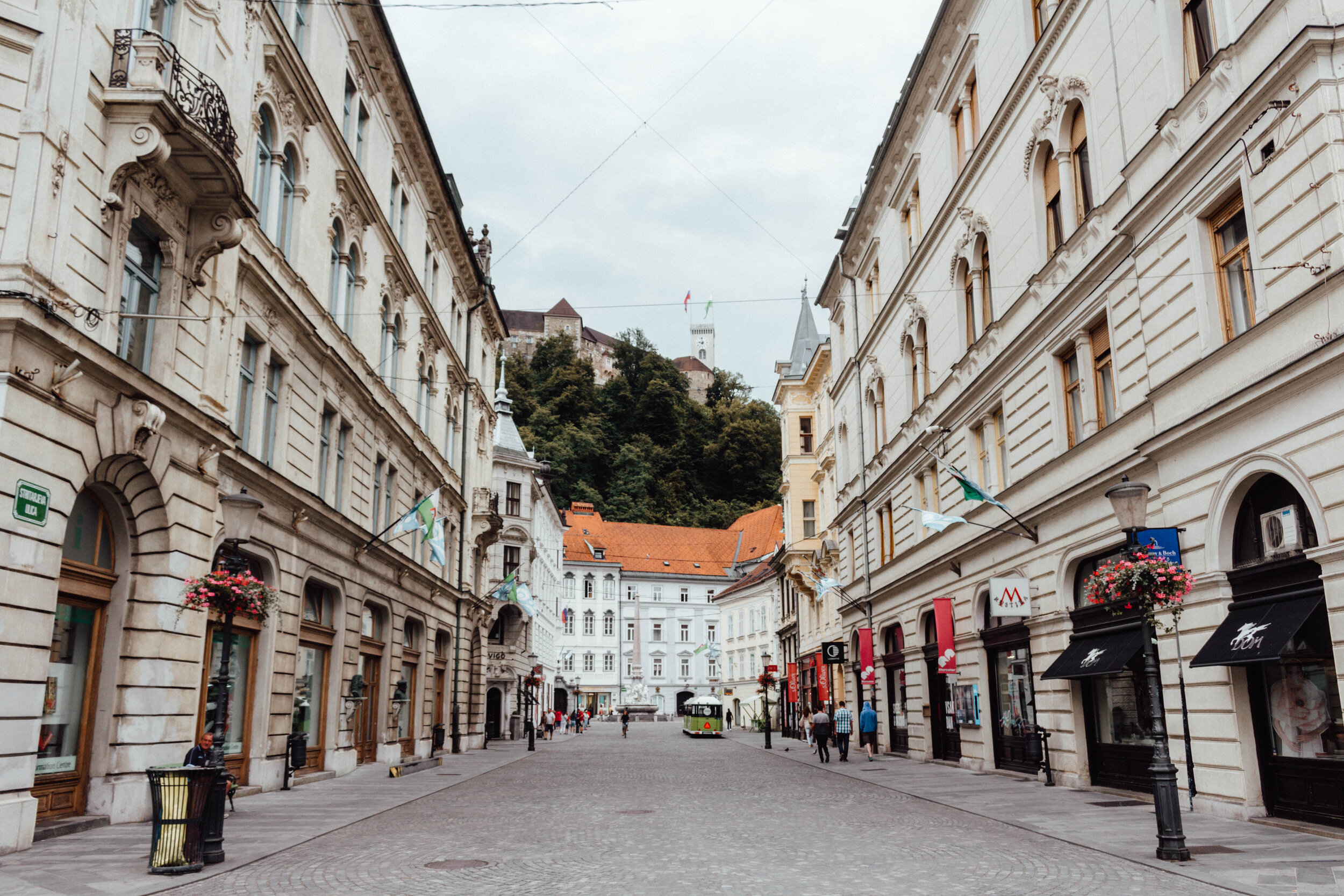 the streets of Ljubljana, Slovenia