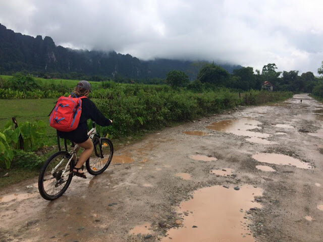 cycling in Laos