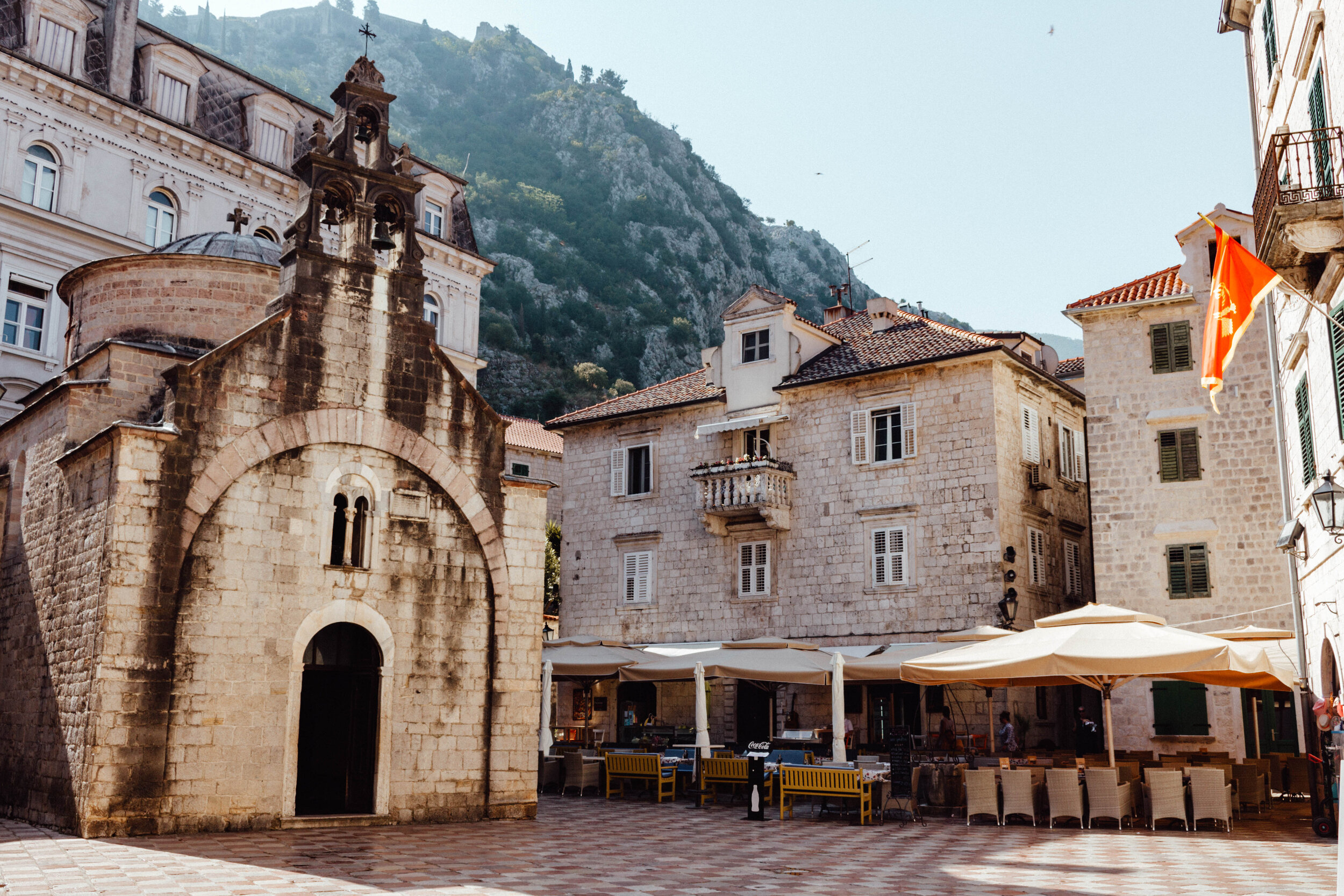 old town streets in Kotor, Montenegro