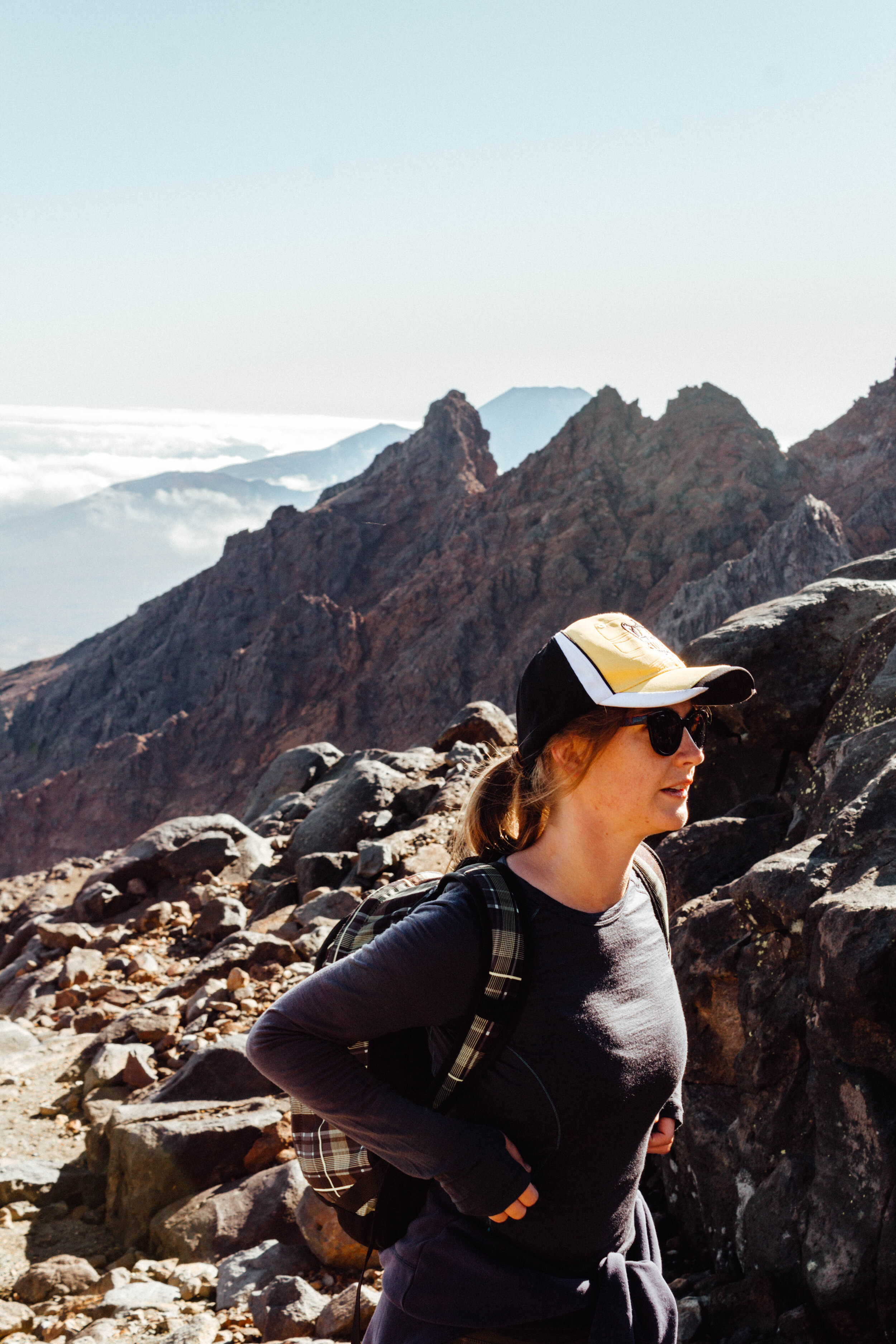 hiking Mount Ruapehu, New Zealand