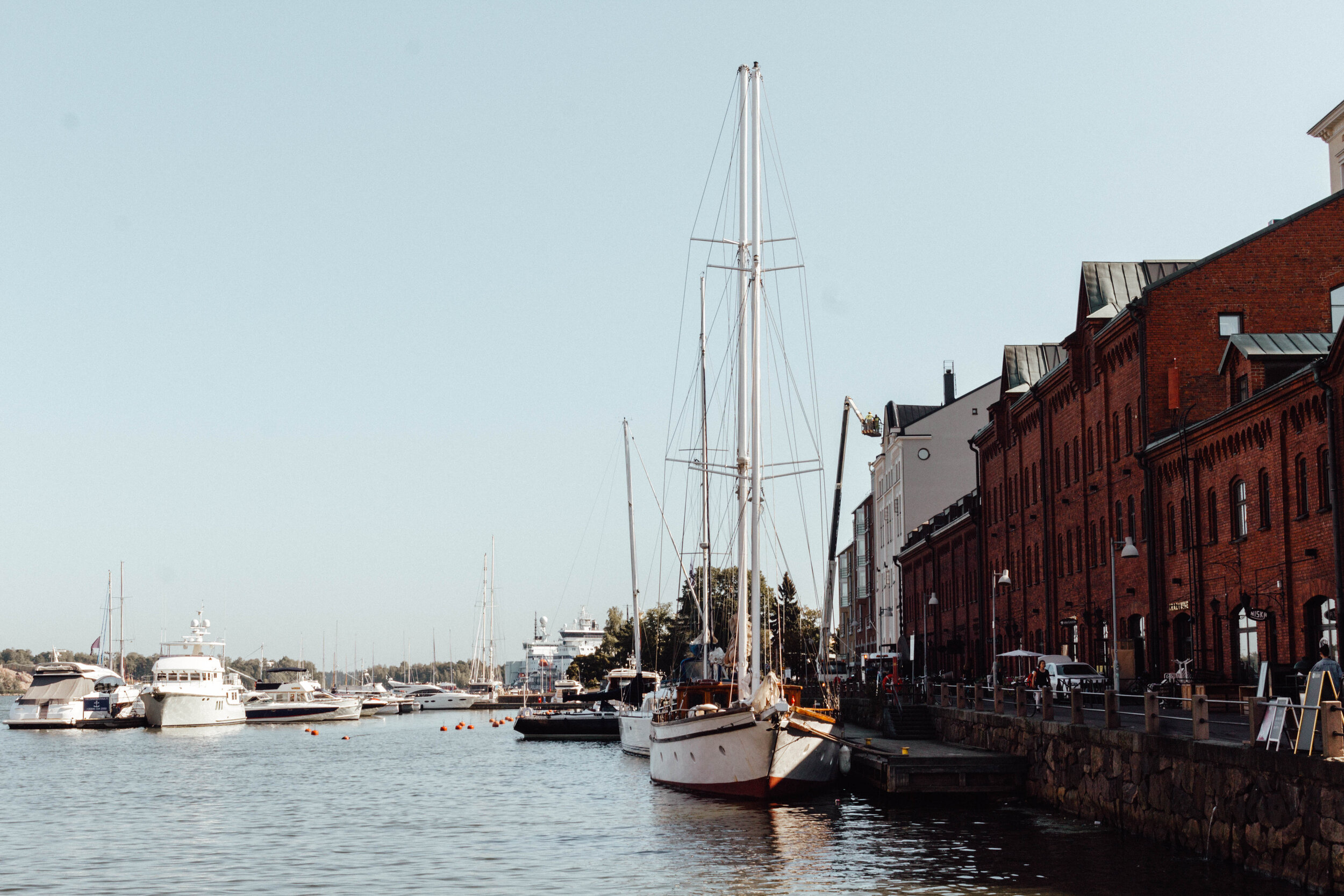 Helsinki harbour in Finland