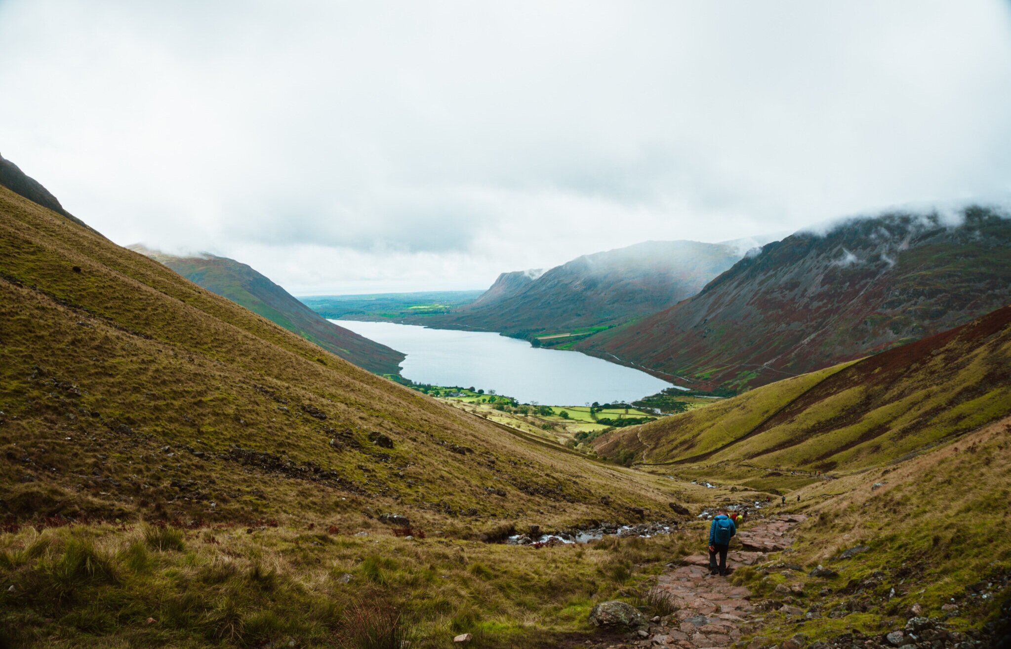 the trail to Scafell Pike, England