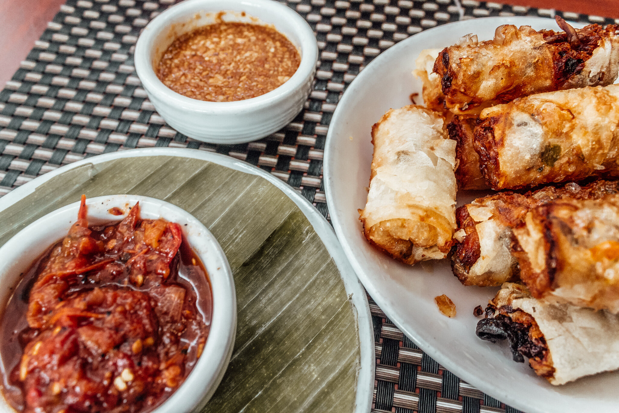 fried spring rolls, Luang Prabang