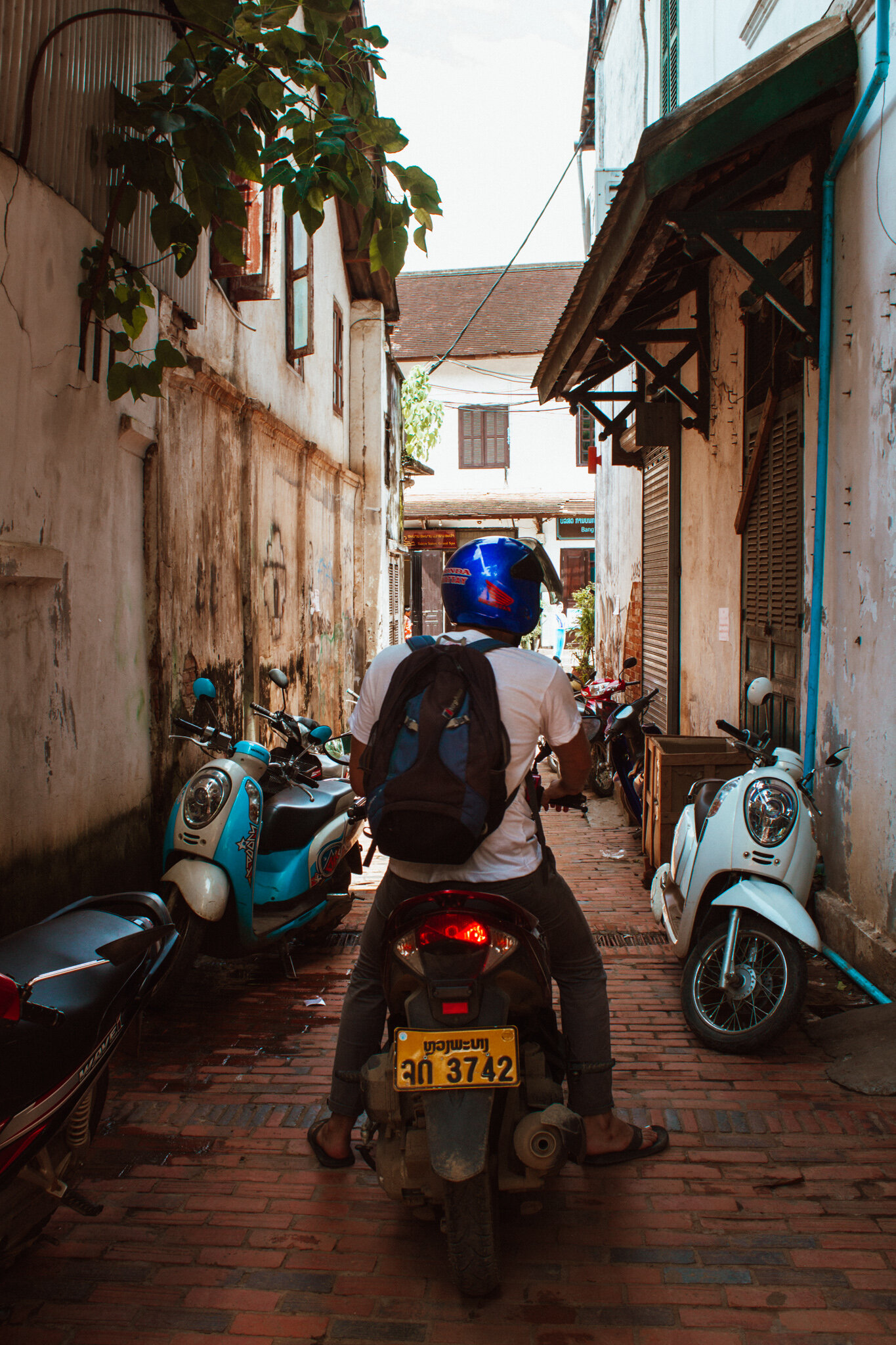 renting a motorbike in Luang Prabang