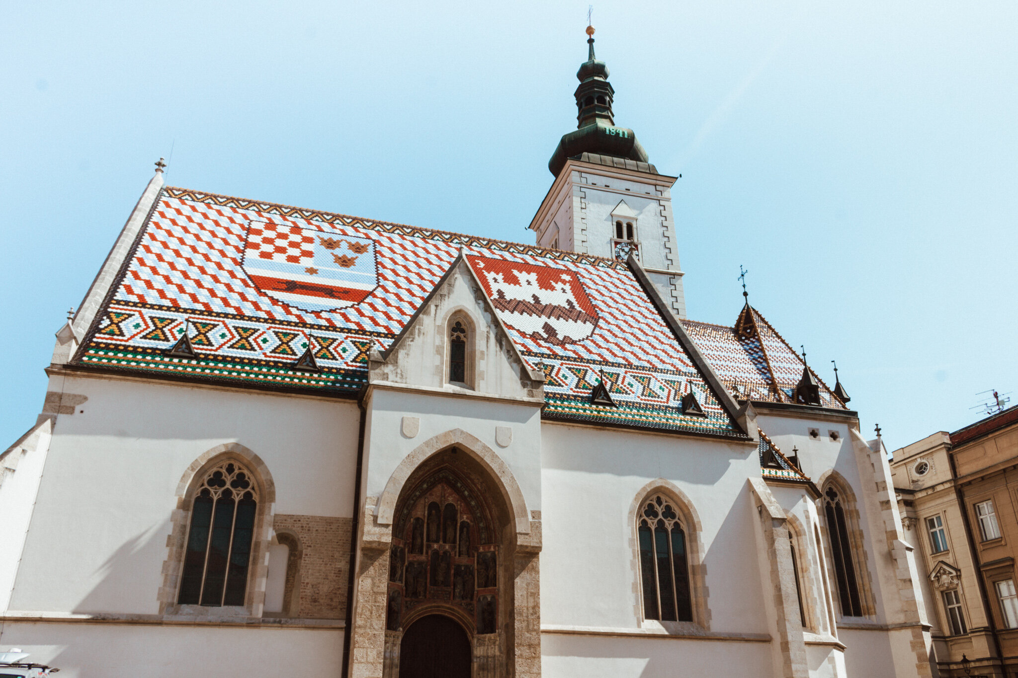  the colorful roof of St. Mark’s, Zagreb, Croatia
