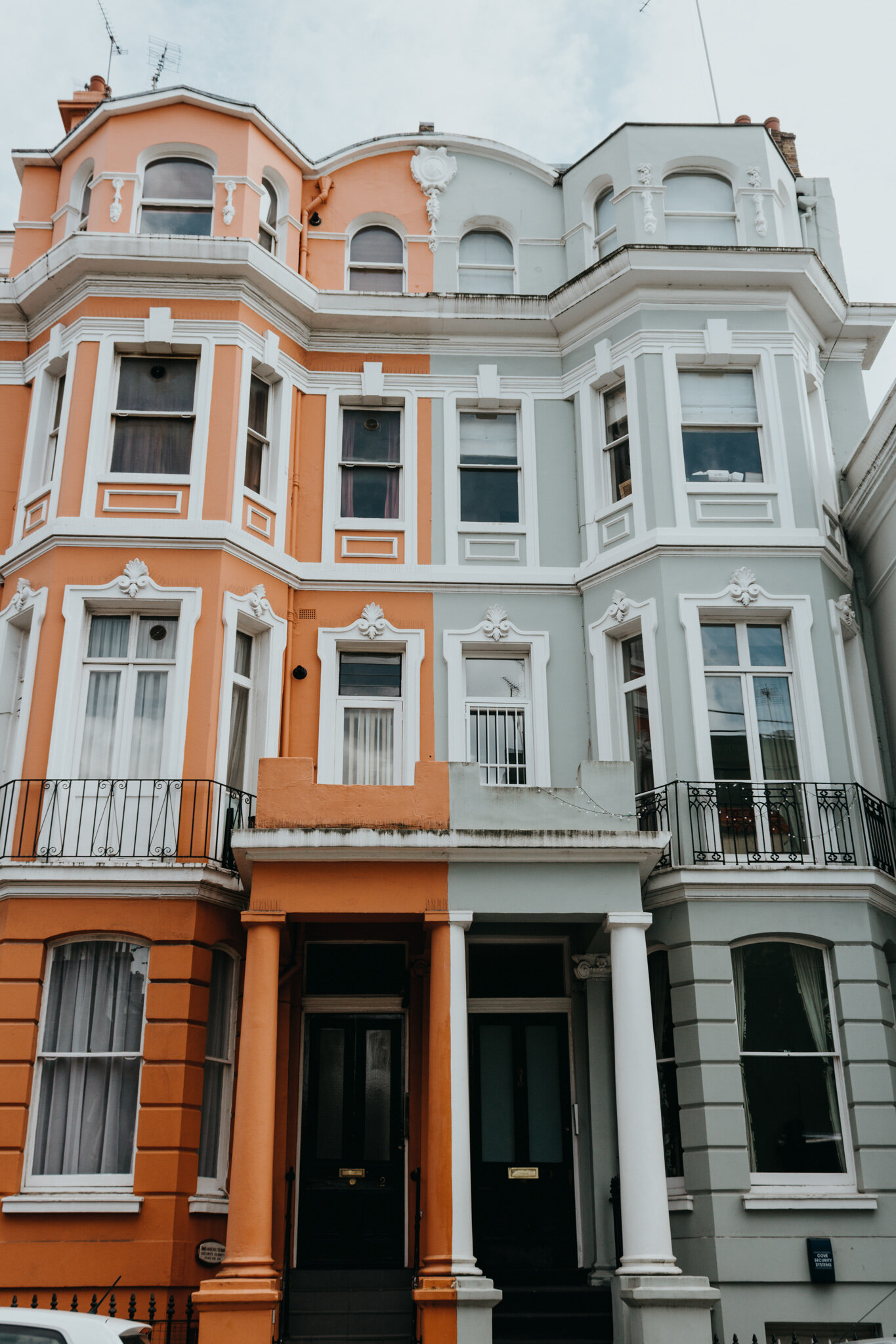 colourful London houses